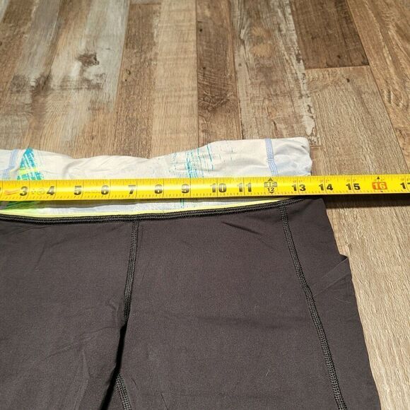 Lululemon 6 Pace Rival Crop Black Wind Chill Black Lullaby Periwinkle - Picture 6 of 6